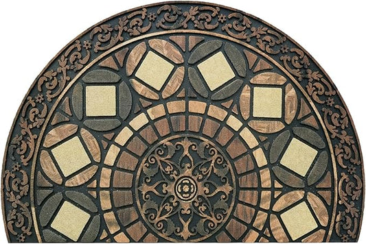 CHICHIC Entrance Door Mat Large 24 x 36 Inch Entry Way Doormat Front Door Rugs Outdoors Heavy Duty Welcome Mat Non Slip Rubber Back Low Profile for Garage, Patio, High Traffic Area, Coffee