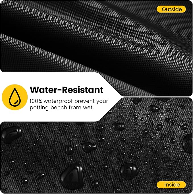 Outdoor Garden Potting Bench Table Cover,Waterproof UV Resistant Garden Potting Bench Table Cover - Protect Your Outdoor Workstation 36" L x 20" W x 43" H