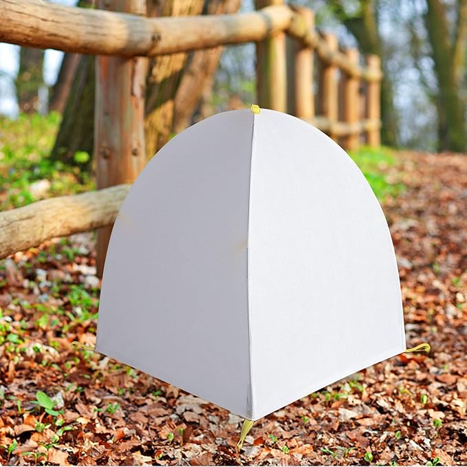 DECOHS 2 Pcs 22 x 22 x 23 Inch Winter Shrub Cover -Winter Snow & Frost Covers with Stakes -Warm Plant Protection Tent Protecting Fruit Tree Potted Plants from Freezing Animals Eating