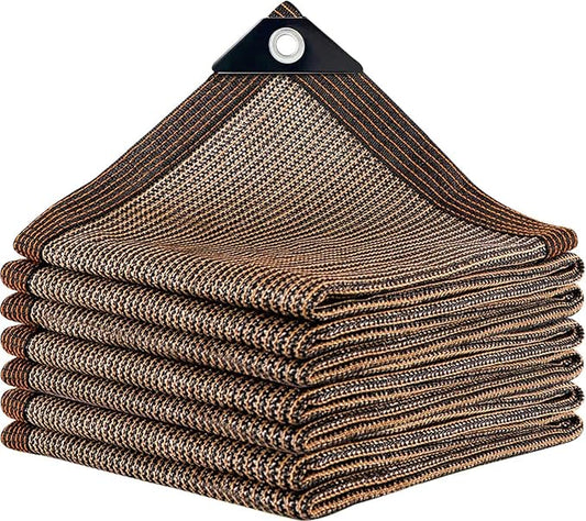 Shade Cloth,80% Sunblock Net with Metal Grommets and Reinforced Edges,Garden Sun Shade Netting,Used in Courtyards,Balconies,Carports,Greenhouse, Plants Growing,Chicken Coop Patios etc.10x12FT