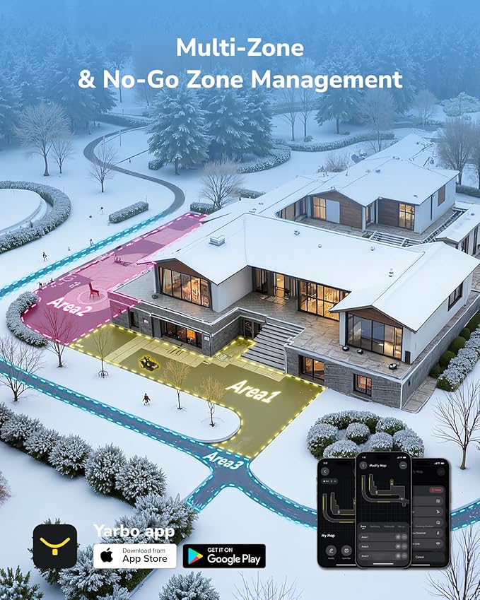 YARBO Snow Blower Robot and Lawn Mower with Modular