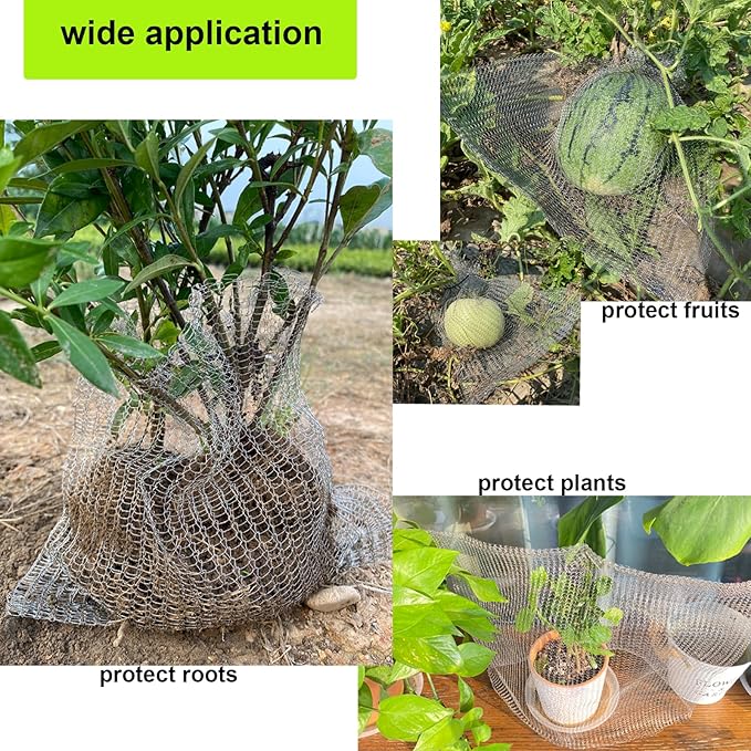 Gopher Wire Baskets, mole Guard,Root Guard,28 pcs Gopher Baskets 5 Gallon,3 Gallon,1 Gallon,1 Quart Bulb Basket for Protect Roots,Tubers and Bulbs from Vole, Gopher and Mole