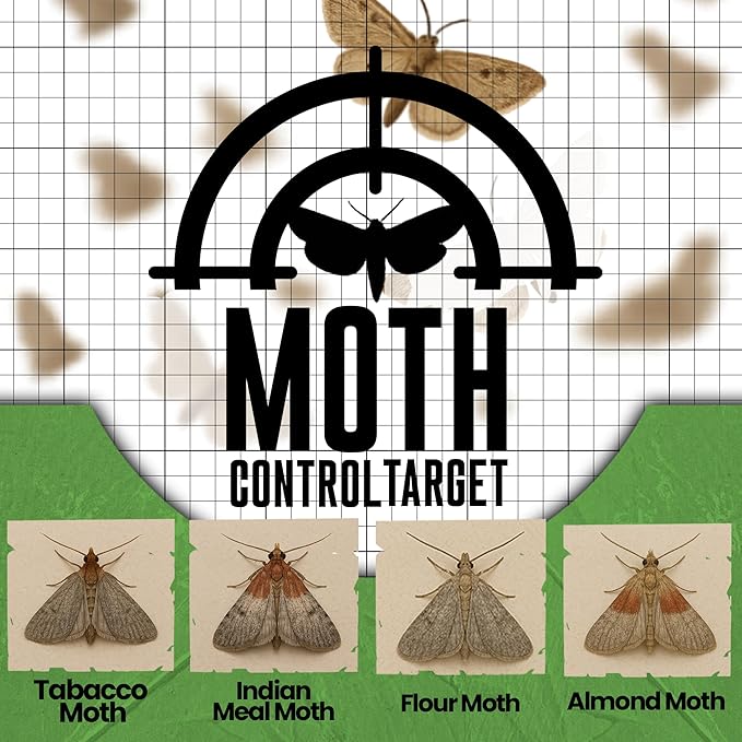MothMag Pantry Moth Traps with Pheromones – 6 Pack, Non-Toxic Insect Killer for Kitchen, Cupboards, and Food Storage – Indoor Pantry Moth Glue Traps How to Get Rid of Pantry Moths