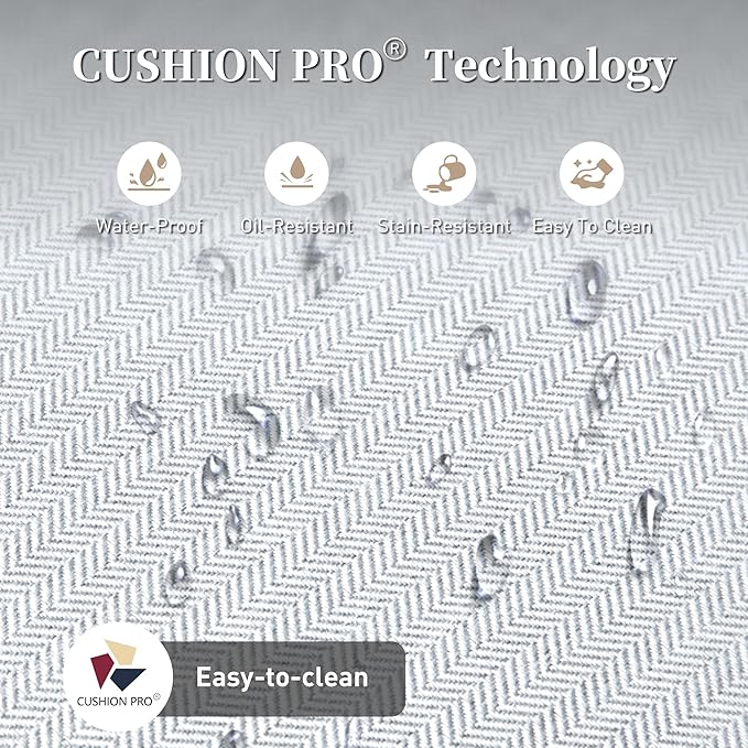 3 Piece Patio Furniture Set, Rattan Wicker Swivel Chairs Set of 2 with Side Table, 35" High Back Outdoor Conversation Set with Thick Cushions for Bistro Porch Poolside, Grey