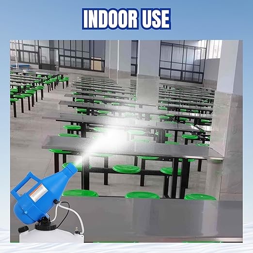 4.5L (1.2 Gallon) Electric ULV Cold Fogger Machine Portable Sprayer 30ft Spraying Distance 16.4ft Power Cord for Home, Hotel, Garden, Lawn, School, Church, Indoor and Outdoor Use (4.5L-1Pack)