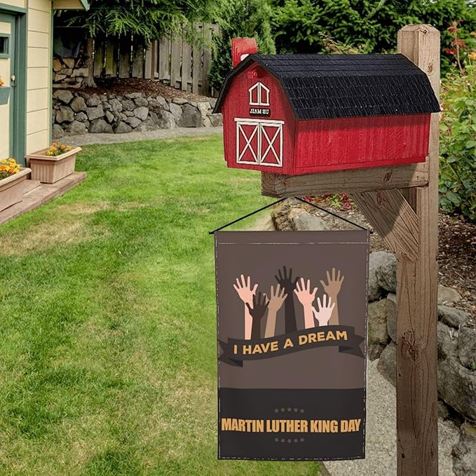 I Have A Dream Mlk Martin Luther King Jr Day Garden Flag Welcome Party Outdoor Outside Decorations Picks Home House Garden Yard Decor 12x18 Inch