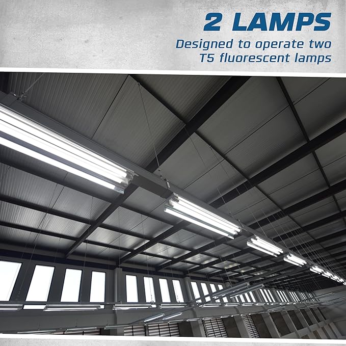 OHLECTRIC (2 Pack Replacement for Keystone KTEB-228-1-TP-PH-SL/B Electronic 2 Lamps T5 Ballast | 120V with Normal Power Factor | Preheat Start |9 Inch Case for Versatile Applications