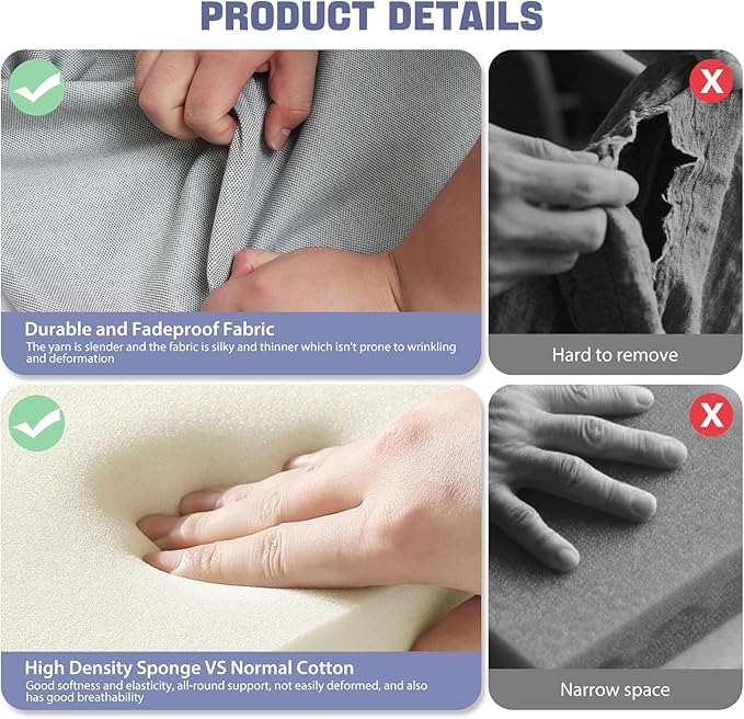 10 Pieces Patio Sectional Furniture Set with 44" Propane Fire Pit Table, 60000BTU Wicker Outdoor Sectional Coversation Set, Thick Cushion Deep Seat, Outdoor Furniture for Porch,Backyard,Deck (Grey)