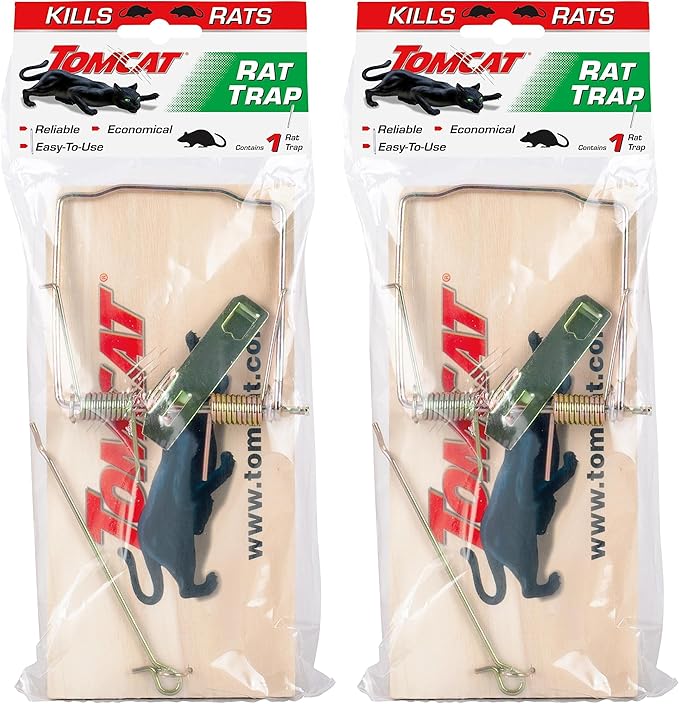 Tomcat Rat Trap (Wooden), 1 Trap (Pack of 2)