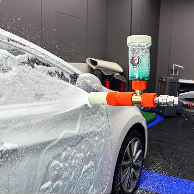 Tool Daily Pressure Washer Foam Cannon, Original Soap Foam Cannon for Car Washing, 5 Power Washer Nozzle Tips, 1/4 Inch Quick Connector