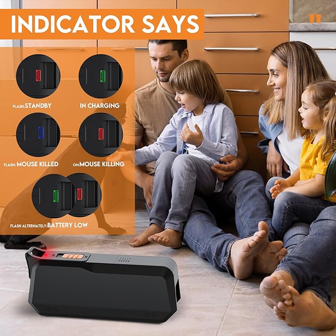 X-PEST Electronic Mouse Trap 2 Pack – Electric Mouse Trap Zapper for Indoor & Outdoor Use, Reusable Rodent Trap, No Touch No See, Effective Mice & Mouse Control