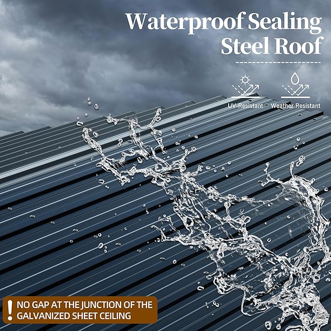 Nuturelly 20x20 FT Metal Carport, Heavy Duty Carport Canopy with Enhanced Base, Outdoor Car Shelter with Galvanized Steel Roof and Frame Garage for Truck, SUV, Boat(Black)