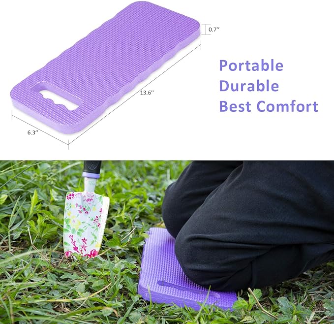 JUMPHIGH Gardening Tool Set, 10 PCS Heavy Duty Aluminum Garden Kit Floral Gardening Gifts for Women, Garden Hand Tools with Non-Slip Rubber Handle, Kneeling Pad, Garden Gloves and Storage Tote Bag