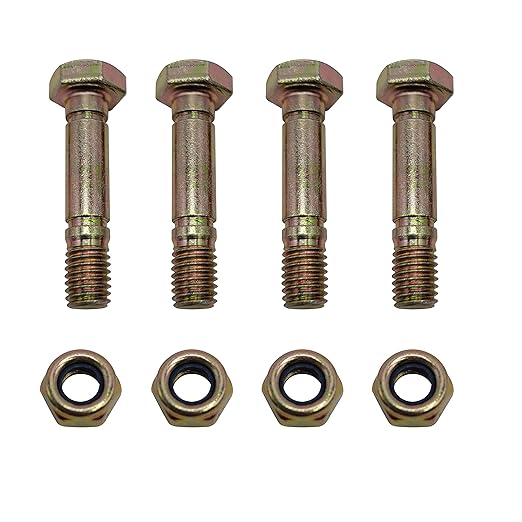 4-Pack 710-0890a 910-0890A 710-0890 Snowblowers Shear Bolts and Nuts Replaces MTD Cub Cadet Troy-Bilt SnowThrower