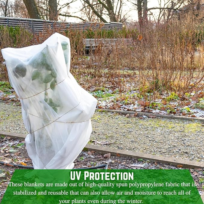 Farm Plastic Supply - Plant Covers Freeze Protection, Winter Plant Cover, Plant Cover, Frost Blanket, Frost Cloth, Frost Blankets for Plants, Frost Protection, Plant Frost Protector (7.5' x 300')