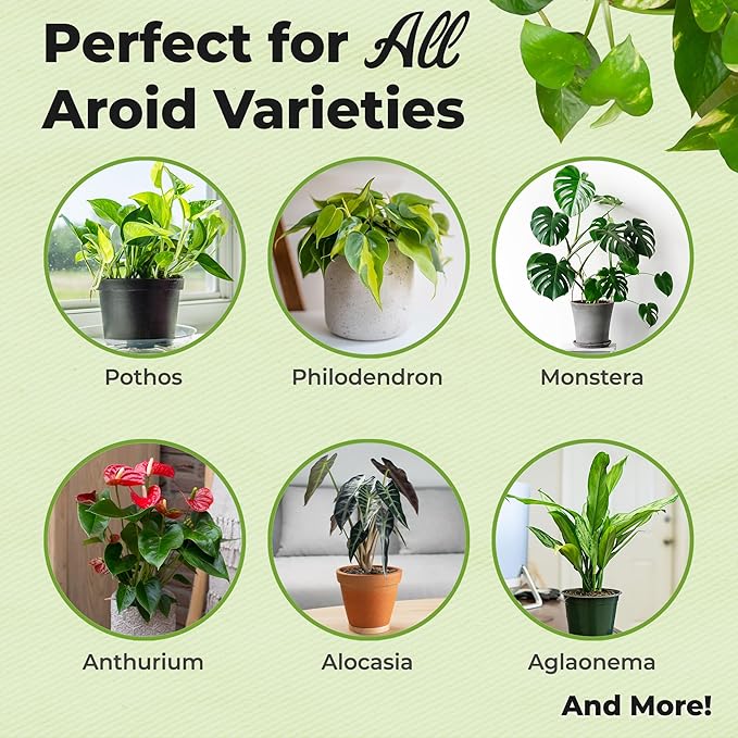 Organic Aroid Potting Mix by Perfect Plants | Chunky Gardening Soil for Tropical Indoor House Plants | Pine Bark Chips and Mycorrhizae (8qt)