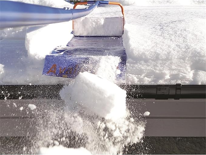 Avalanche! AVA500, Easy and Quick Snow Removal from Roof, Slick Surface Slide, Quick Assembly, Rook Rake for Snow Removal, Made in The USA