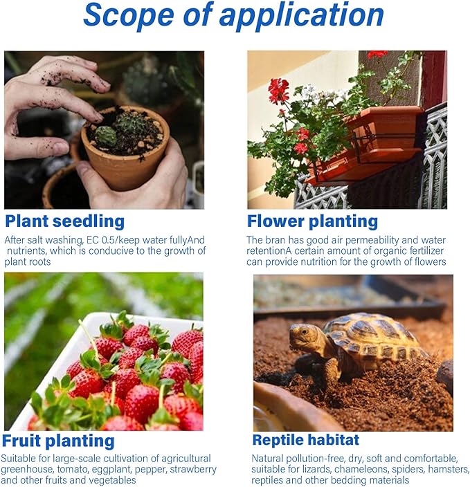 Iceyyyy 60pcs 40mm Compressed Coco Coir Fiber Potting Soil - Expanding Organic Coco Coir Pellet Fiber Soil, Peat Soil Pellets Seeds Starting Plugs for Planting (60, 1.57Inch)