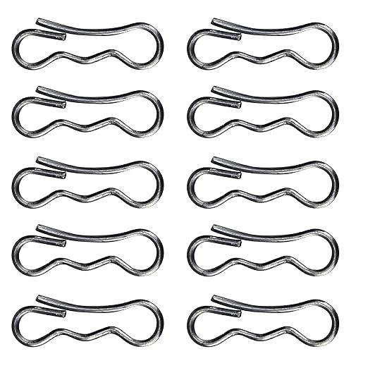 YIAOSUA 10 Pack 714-04040 Stainless Steel Bow Tie Cotter Pins for MTD Troy Bilt Ryobi Columbia Snowblowers 24788787 247888301 247889703 247886912 24710568 247887791 24788771