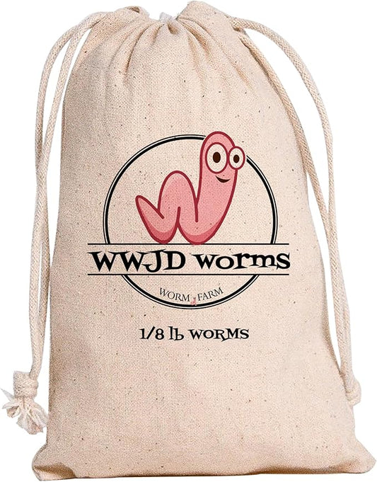 Red Wigglers Composting Worms - 1/8lb Red Worms for Composting Bin, for Plants or Gardening, Compost Worm for Soil Fertility & Worm Farm, Easy to Manage