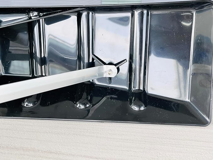 Black 25 Inch x 6 Inch Replacement Poly Blade for Snow Roof Rake, Snow Rake Blade