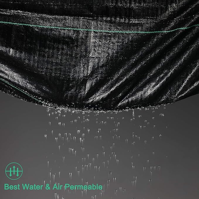 4ft x 50ft Garden Weed Barrier Landscape Fabric, Durable & Heavy Duty Ground Cover Weed Blocker Fabric Gardening Mat, Superior Weed Control for Vegetable Garden, Flower Bed, Mulch