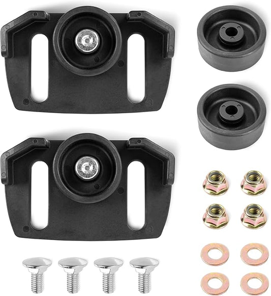 Canamax 490-241-0038 Universal Rolling Skid Shoes Set for Snowblower - Fit Most 2-Stage and 3-Stage Snow Thrower - Compatible with Craftsman MTD Arnold Troy-Bilt Cub Cadet Yard-Man Ariens and More