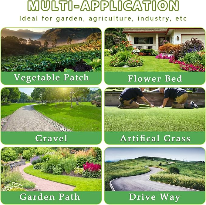 3ftx50ft Weed Barrier Landscape Fabric Heavy Duty, Weed Gardening Ground Cover Mat, Weed Control Garden Cloth, Woven Geotextile Fabric for Underlayment, Commercial Driveway Fabric, Black