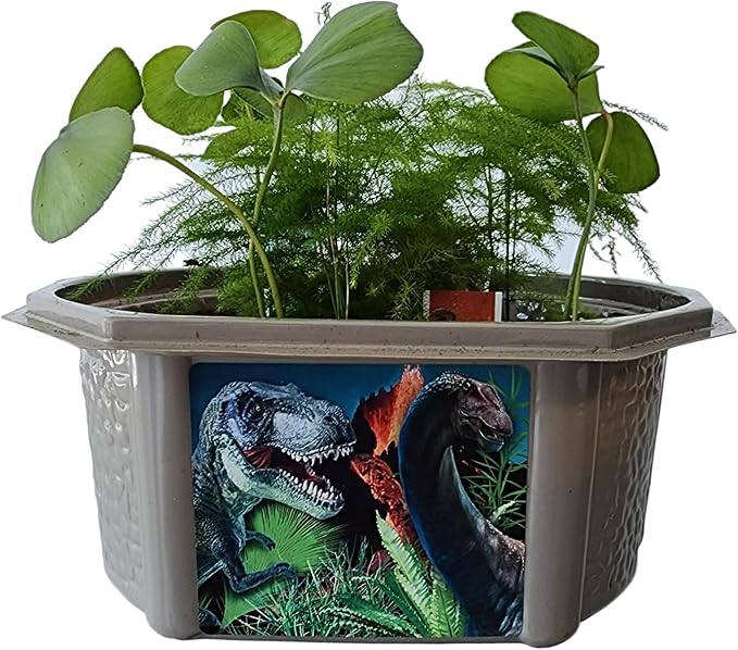 Toys by Nature Biosphere Terrarium Starter Kit, Complete Supplies Included to Grow Your Own Prehistoric Jurassic Park (Dinosaur Domain)