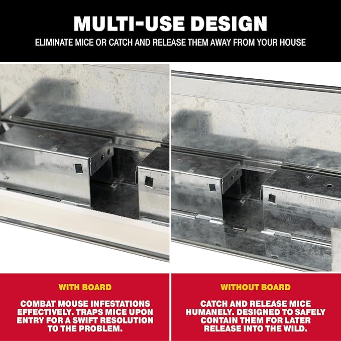 Catchmaster Pro Series Multi-Catch Mini Mouse Trap 216-Pack Mini Refills, Replaceable Glue Boards for Mouse Traps Indoor for Home, Live Catch Pest Control for Shed