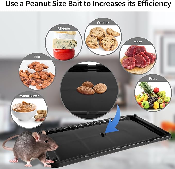 LULUCATCH Super Glue Traps 30 Pack for Mice & Snakes, Larger, Heavier Sticky Traps with Non-Toxic Glue. Sticky Mouse Traps Indoor, Easy to Set, Pet Safe Pest Control