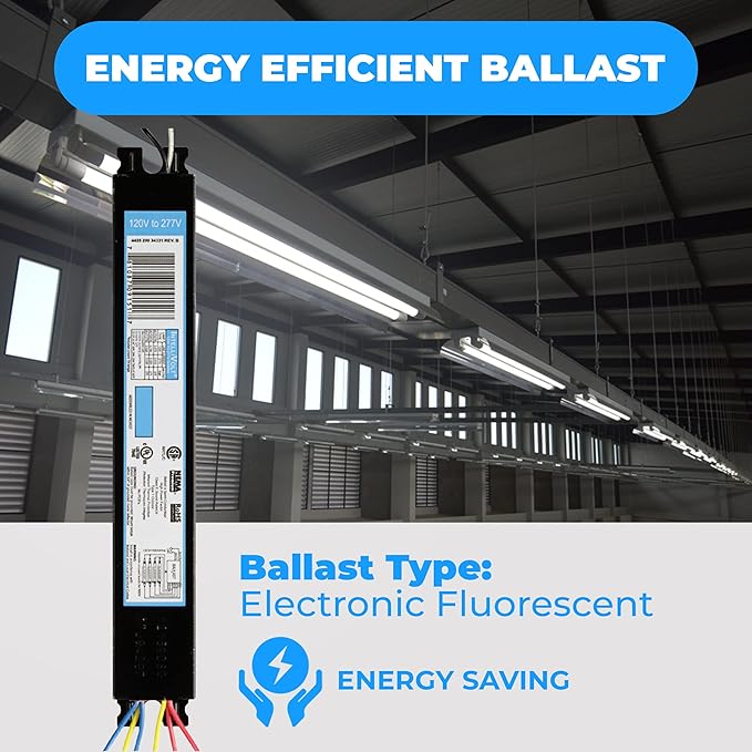 OHLECTRIC Replacement for ICN-4P32-SC 3 & 4 Lamp T8 Fluorescent Electronic Ballast - Standard and Energy Efficient Ballasts - 120-277 Volt - Instant Start - UL Approved - OL-45323