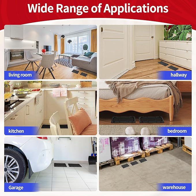 LULUCATCH Mouse Traps, 12 Pack Sticky Mouse Traps Indoor for Home, Pre-Baited Non-Toxic Bulk Glue Traps for Rats, Mice, Mole, Lizards, Pet Safe Pest Control for Home & Garage