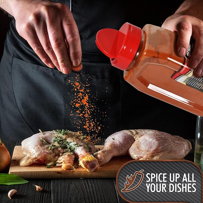 Prima Spice Hot Cayenne Pepper - 1 Lb Bulk Kitchen Jug - 60000 Heat Unit