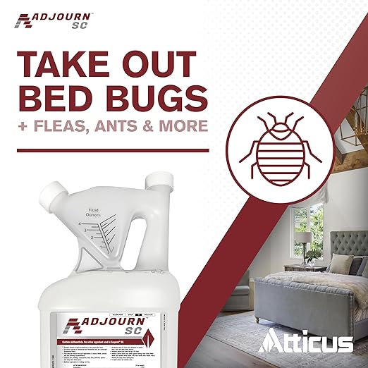 Atticus Adjourn SC (16 Ounce) Insecticide Concentrate - Compare to Leading Brand - Deltamethrin 4.75% - Indoor and Outdoor Insect Control - Spiders, Ants, Bedbugs, Fleas, Ticks, Wasps, Lice, and More