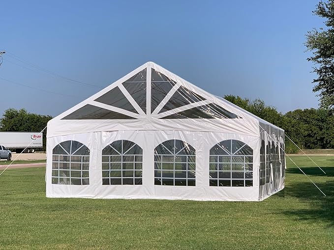 DELTA 30'x20' PVC Marquee Tents for Parties, Large Party Tent, Outdoor Wedding Tent, Heavy Duty Fire Retardard Waterproof Canopy, Carpas para Fiestas,Outdoor Event + 6 Storage Bags