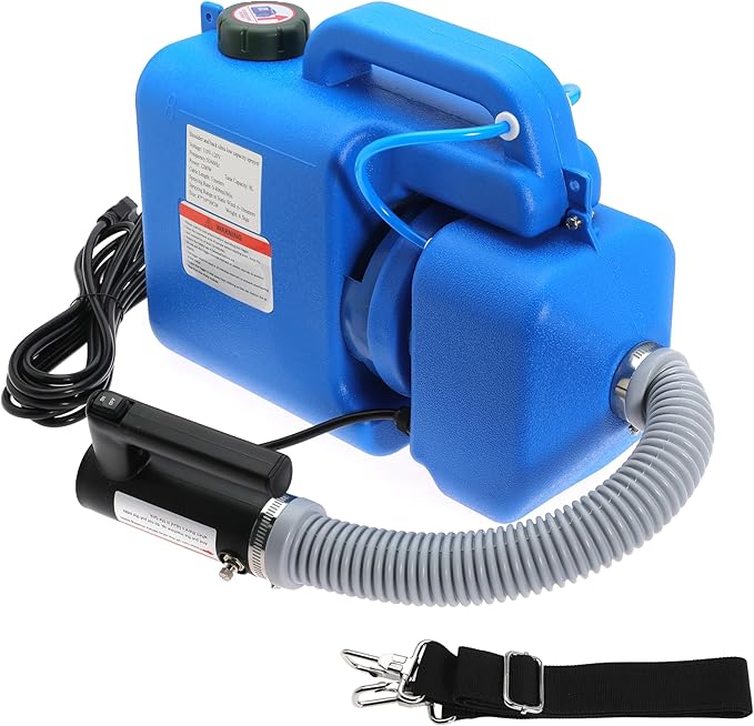 8L (2 Gallon) Electric ULV Fogger Machine, Portable Fogger Sprayer Machine Electric Atomizer Ultra Low Volume Sprayer for Home Indoor and Outdoor Cleaning Spraying Use