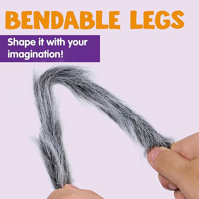 JOYIN Halloween Outdoor Decorations Giant Spider, Scary Large Spider Props for Yard Lawn Halloween Outside Decor and Indoor Party Decor, Gray (Standing Height is 15 inches)