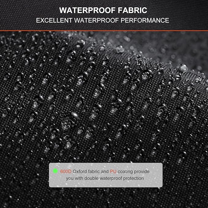 Himal Outdoors Snow Blower Cover-600D Heavy Duty Polyester,Waterproof,UV Protection,Universal Size for Most Electric Two Stage Snow Blowers 47" L x 32" W x 40" H (L)