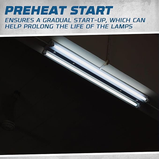 OHLECTRIC Replacement for Keystone KTEB-228-1-TP-PH-SL/B Electronic 2 Lamps T5 Ballast | 120V with Normal Power Factor | Preheat Start | RoHS Compliant | 9 Inch Case for Versatile Applications