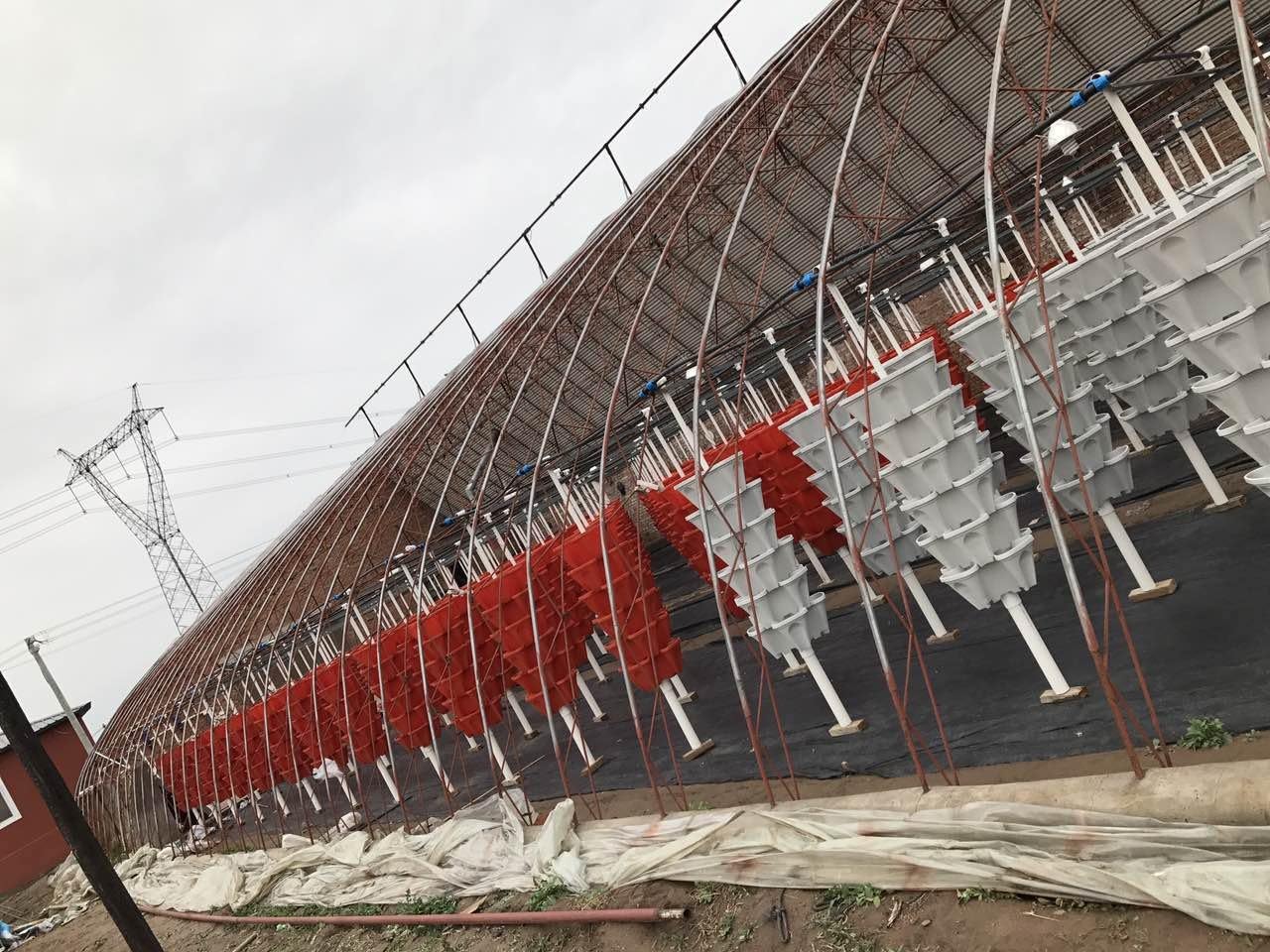 18 inch Large Stackable Planters (Terra-Cotta) Out Door Garden. Vertical Planter. Made USA. Easy to Set up Save a Space. Save a Water.