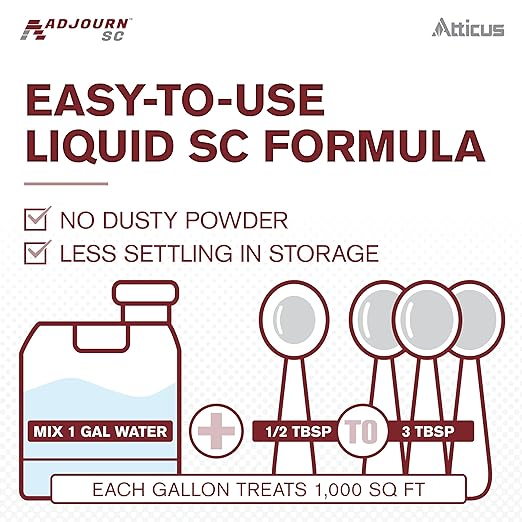 Atticus Adjourn SC (16 Ounce) Insecticide Concentrate - Compare to Leading Brand - Deltamethrin 4.75% - Indoor and Outdoor Insect Control - Spiders, Ants, Bedbugs, Fleas, Ticks, Wasps, Lice, and More