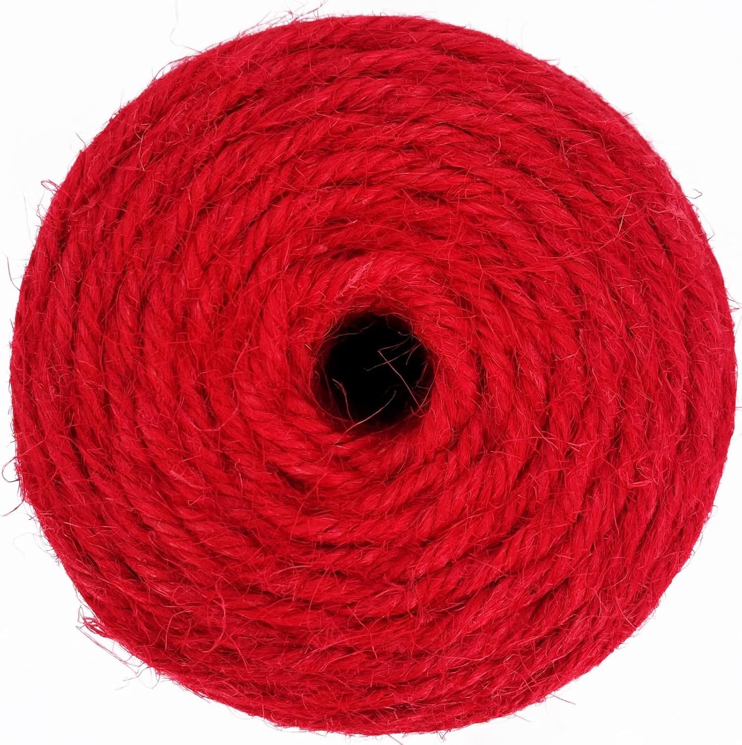 Leecogo Red 2.5mm Jute Twine 328 Feet Heavy Duty Garden Twine String for Arts Crafts and Decorative Festival Projects