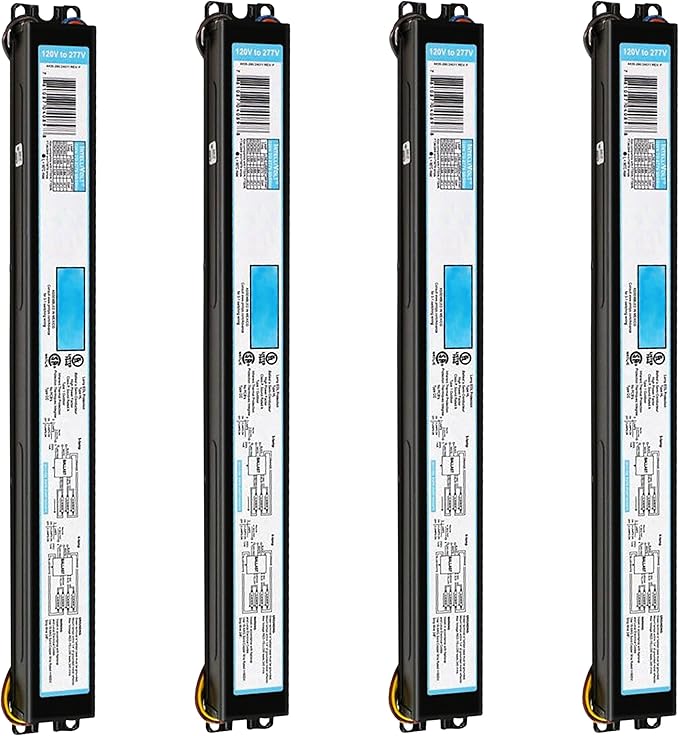 OHLECTRIC Replacement for ICN-4S54-90C-2LS-G (4 Pack) 4 Lamp T5 Fluorescent Electronic Ballast - 120-277 Volt - Instant Start - Standard and Energy Efficient Ballasts, UL Approved