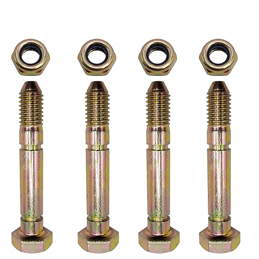 51001500 510015 Snowblower Shear Bolts and Nuts Compatible with Ariens AM122156 AM136890 13865 7091550 91550 3285-11 Snowthrower 4-Pack