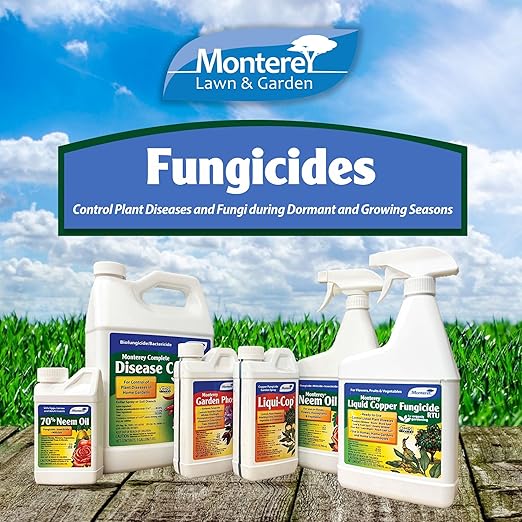 Monterey Garden Phos Bundled with Measuring Spoon - Fungicide for Root Rot, Downy Mildew, Fire Blight, Sudden Oak Death, Phytopthora & Pythium - 1 PT
