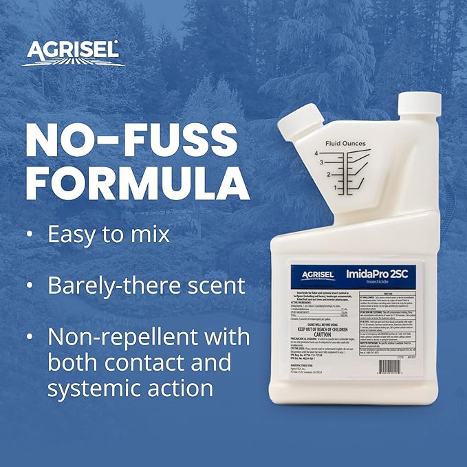 ImidaPro 2SC/Midash 2SC Insect & Pest Control, Broad Spectrum, Residential & Commercial, Effective Against 100+ Pests, Outdoor Use Only, Includes 3-pack of Agrisel Protective Gloves, 32 Ounces