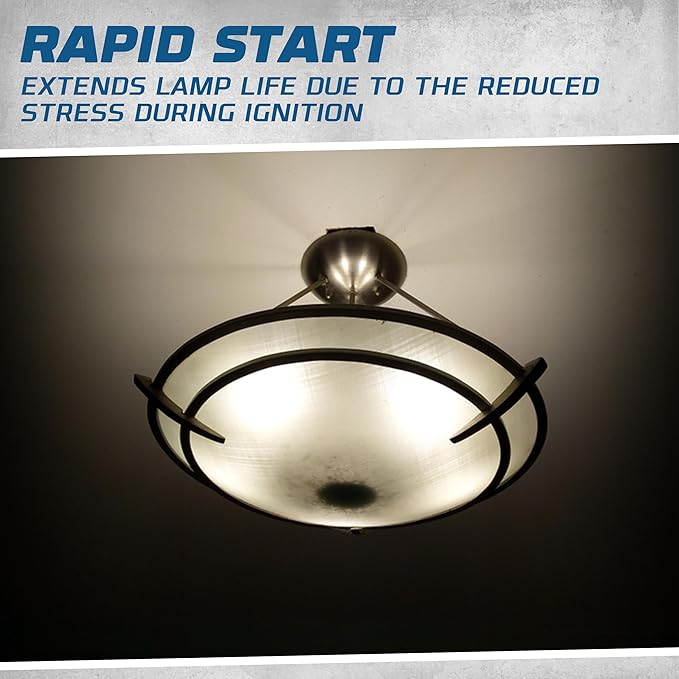 OHLECTRIC (2 Pack Replacement for Keystone KTEB-226-1-TP CFL Electronic Fluorescent Ballast | 2 Lamp 26W & 120V Input with Rapid Start | Thermally Protected Design for Enhanced Safety and Efficiency