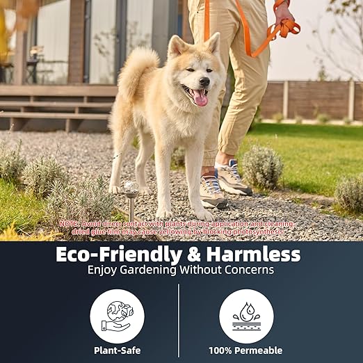 Rock Glue for Landscaping - 1 Gallon Mulch Glue with Grip Max for Strong Adhesion of Rocks, Gravel&Mulch, Long-Lasting Non-Toxic, Fast-Drying & Weather-Resistant Gravel Binder for Pebble, Pine Straw