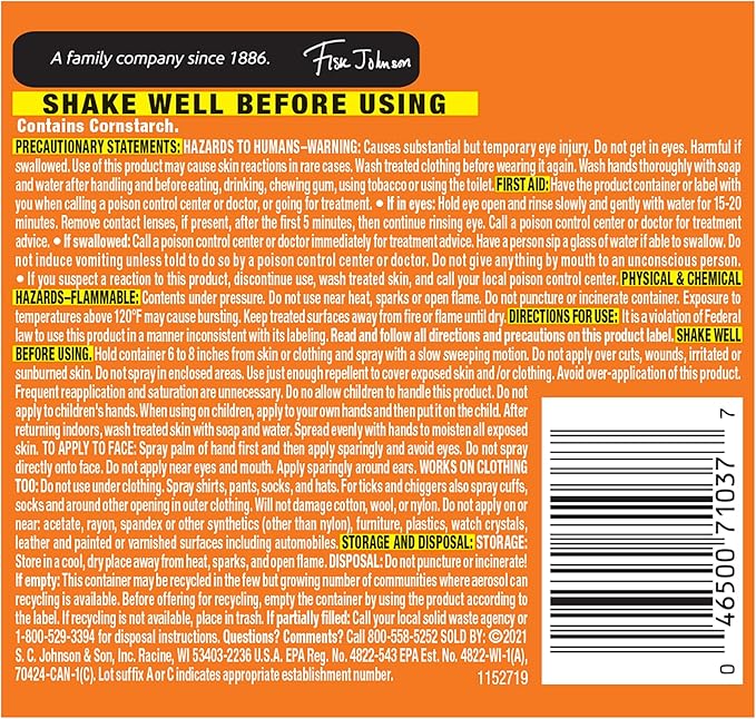 OFF! Family Care Insect & Mosquito Repellent I, Smooth & Dry Bug Spray for the Beach, Backyard, Picnics and More, 2.5 oz. (Pack of 12)